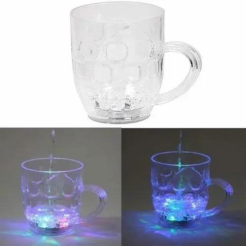✨ Magic LED Cup – Light Up Every Sip! A glowing gift for special occasions! This transparent mug lights up with colorful LEDs