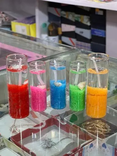 🕯️ Magic Gel Candle – Light Up the Moment!  Colorful, vibrant, and mesmerizing! Each gel candle features